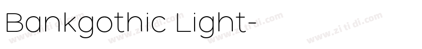 Bankgothic Light字体转换